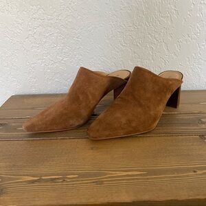 Donald Pliner Brown Suede Women's Mules